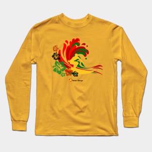 Plumeria Surfer Long Sleeve T-Shirt